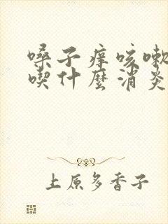 嗓子痒咳嗽有痰吃什么消炎药