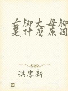 右脚大母脚趾痛是什么原因