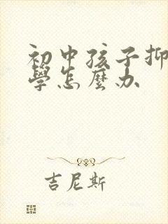 初中孩子抑郁辍学怎么办