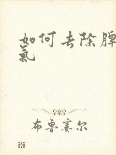 如何去除脾胃湿气