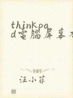 thinkpad电脑屏幕不亮了但是开机的