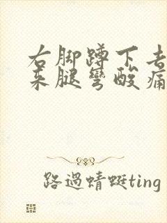 右脚蹲下去站起来腿弯酸痛