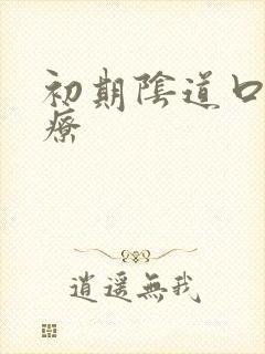 初期阴道口疣治疗