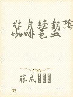 非月经期阴道流咖啡色血