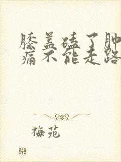 膝盖磕了肿胀疼痛不能走路