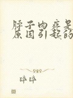 脖子肉疼是什么原因引起的