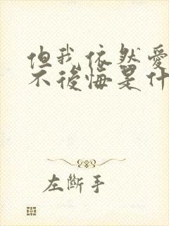 但我依然爱你永不后悔是什么歌曲封面