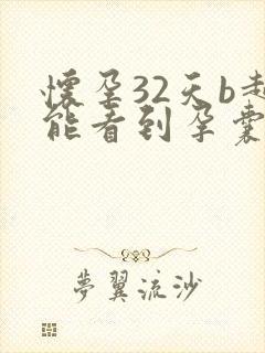 怀孕32天b超能看到孕囊吗封面