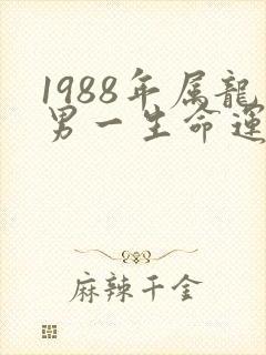 1988年属龙男一生命运如何