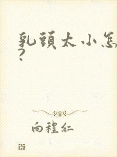 乳头太小怎么办?