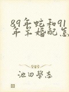89年蛇和91年羊婚配怎样封面
