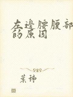 左边腰腹部疼痛的原因