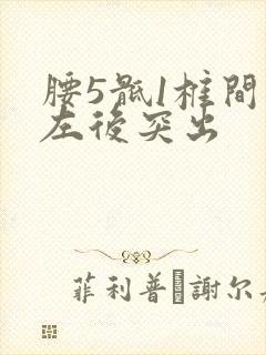 腰5骶1椎间盘左后突出封面