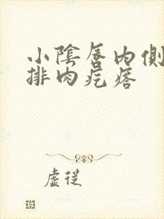 小阴唇内侧有一排肉疙瘩