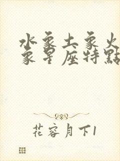 水象土象火象风象星座特点