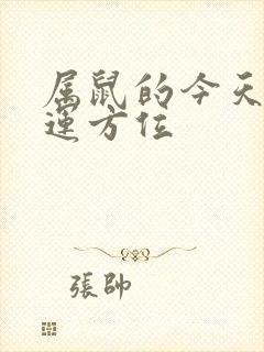 属鼠的今天的财运方位封面