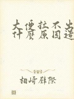 大便拉不出来是什么原因造成的封面