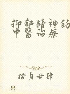 抑郁精神的分裂中医治疗封面