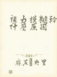 视力模糊干涩是什么原因