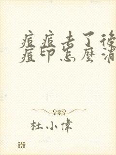 痘痘去了后红色痘印怎么消除