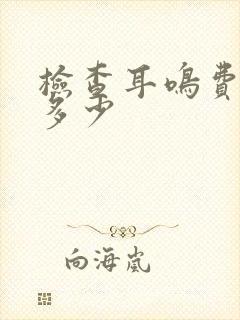 检查耳鸣费用要多少