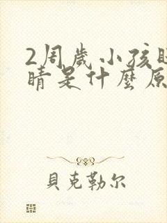 2周岁小孩眨眼睛是什么原因