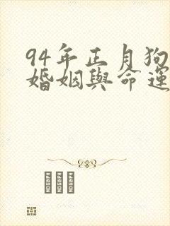 94年正月狗的婚姻与命运