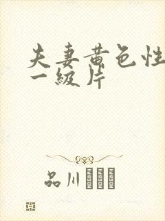 夫妻黄色性生活一级片