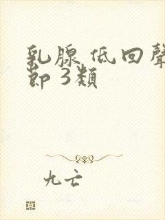 乳腺 低回声结节 3类