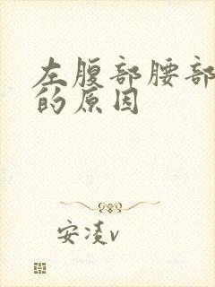 左腹部腰部隐痛的原因