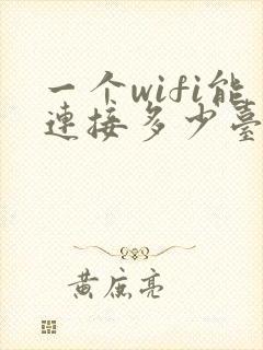 一个wifi能连接多少台设备