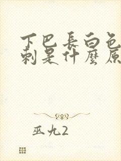 下巴长白色的粉刺是什么原因