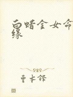 白蜡金女命的姻缘