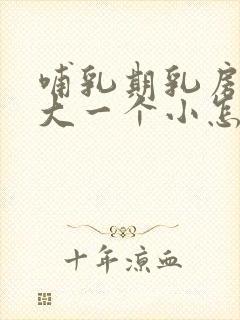 哺乳期乳房一个大一个小怎么办