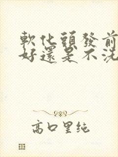 软化头发前洗头好还是不洗头好