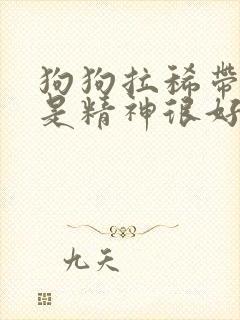 狗狗拉稀带血但是精神很好