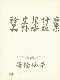 干皮用什么护肤品补水效果好性价比高