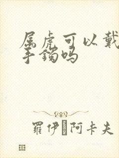 属虎可以戴翡翠手镯吗封面