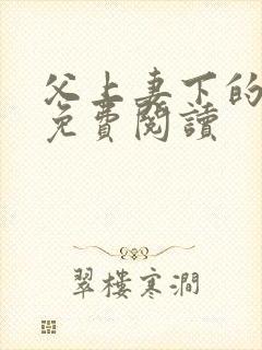 父上妻下的小说免费阅读