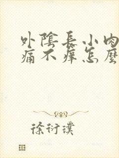 外阴长小肉粒不痛不痒怎么回事