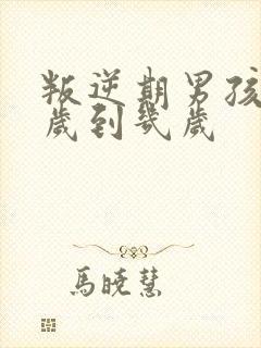 叛逆期男孩子几岁到几岁