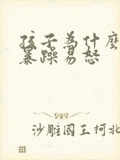 孩子为什么脾气暴躁易怒