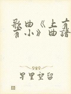 歌曲《上有老下有小》曲谱简谱封面