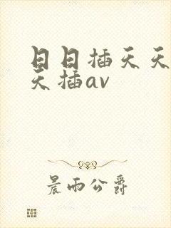 日日插天天操天天插av