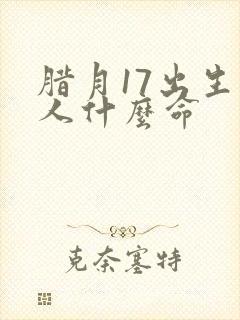 腊月17出生的人什么命