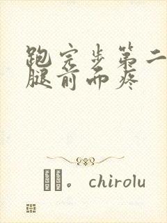 跑完步第二天小腿前面疼