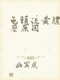 龟头流黄脓是什么原因