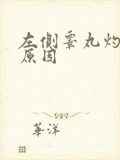 左侧睾丸灼烧感原因