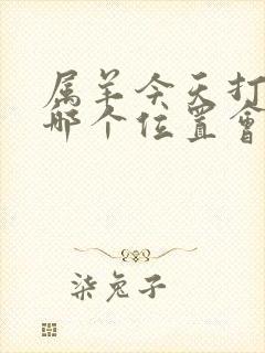 属羊今天打牌坐哪个位置会赢封面