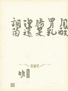 调理肠胃用益生菌还是乳酸菌